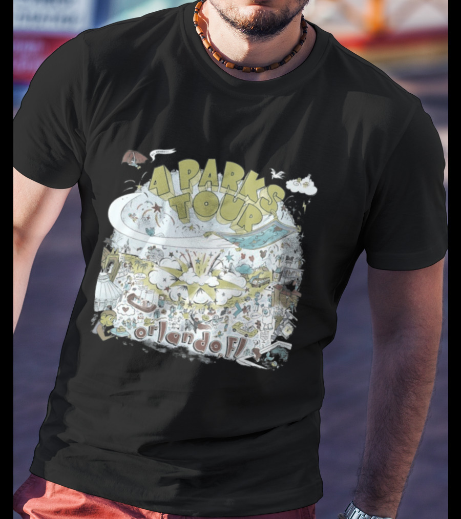 Dookie 4 Parks Tour Orlando FL Colorful Adventure T-Shirt