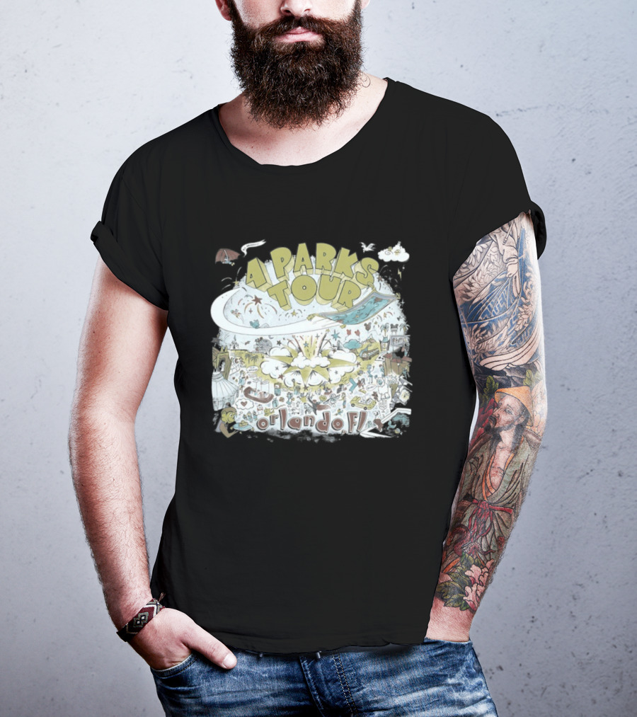 Dookie 4 Parks Tour Orlando FL Colorful Adventure T-Shirt