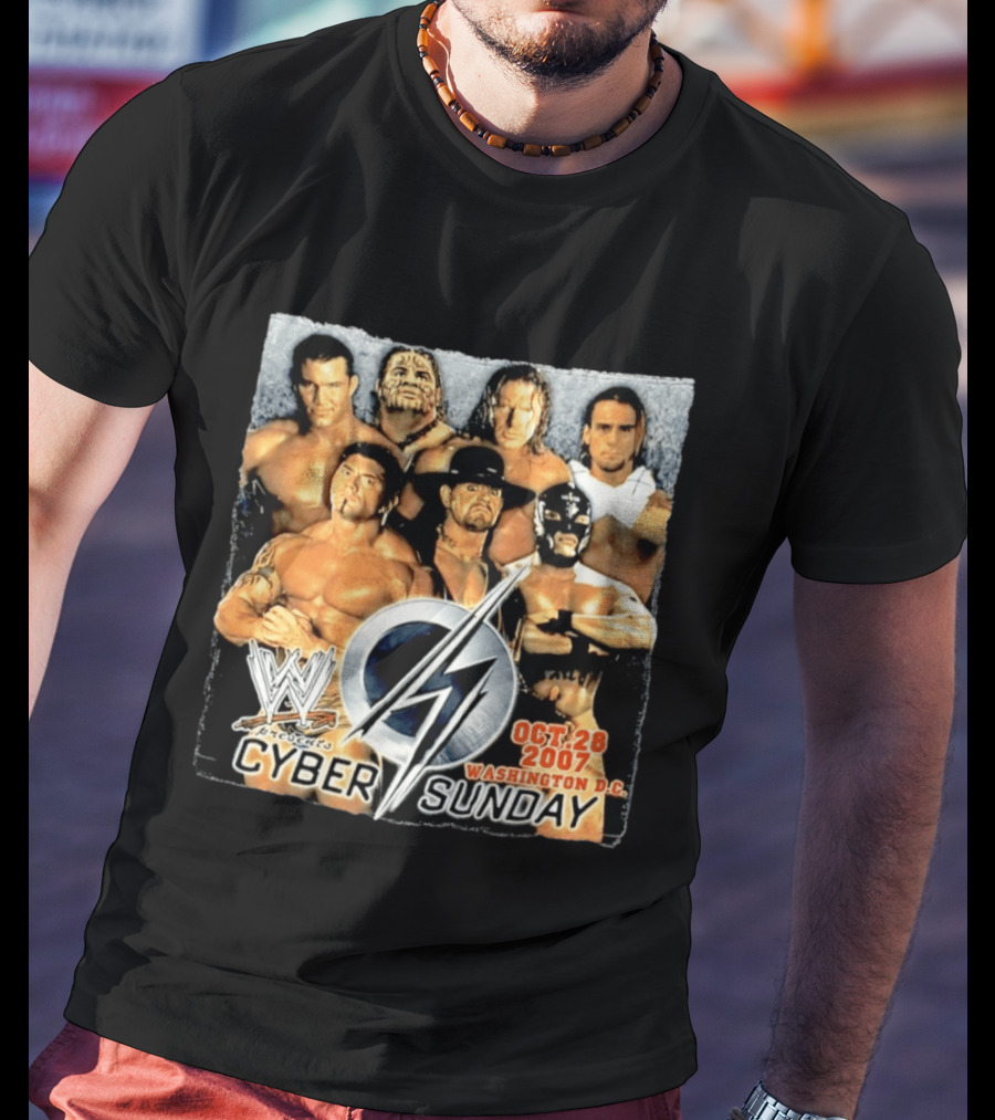 WWE Presents Cyber Sunday Oct 28 2007 Washington DC T-Shirt