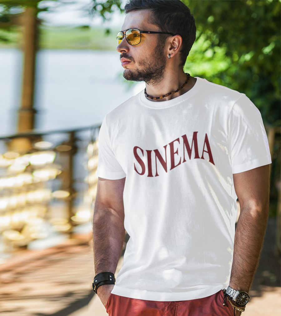 Rachel Sennott Sinema Bold Lettering T-Shirt