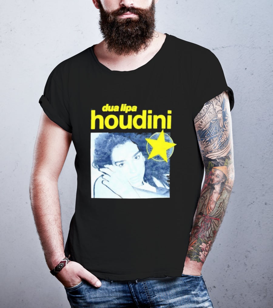 Dua Lipa Houdini Pop Music Radical Optimism Yellow Star T-Shirt
