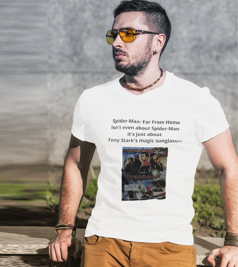 Spider Man Far From Home Magic Sunglasses Includes 48 Page Mini Book T-Shirt