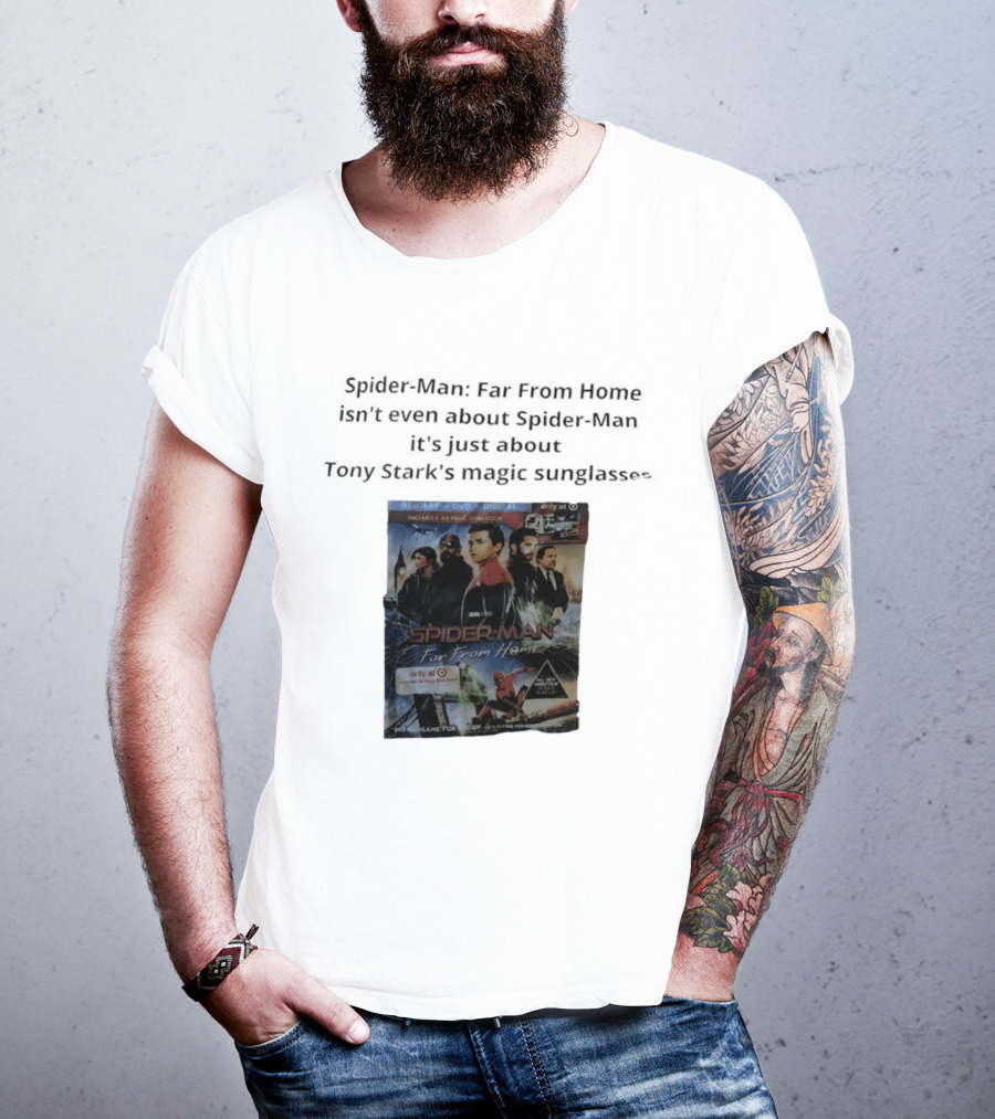 Spider Man Far From Home Magic Sunglasses Includes 48 Page Mini Book T-Shirt