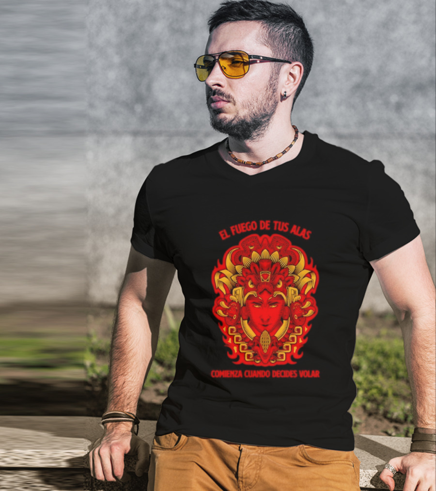 El Fuego De Tus Alas Comienza Cuando Decides Volar Aztec T-Shirt