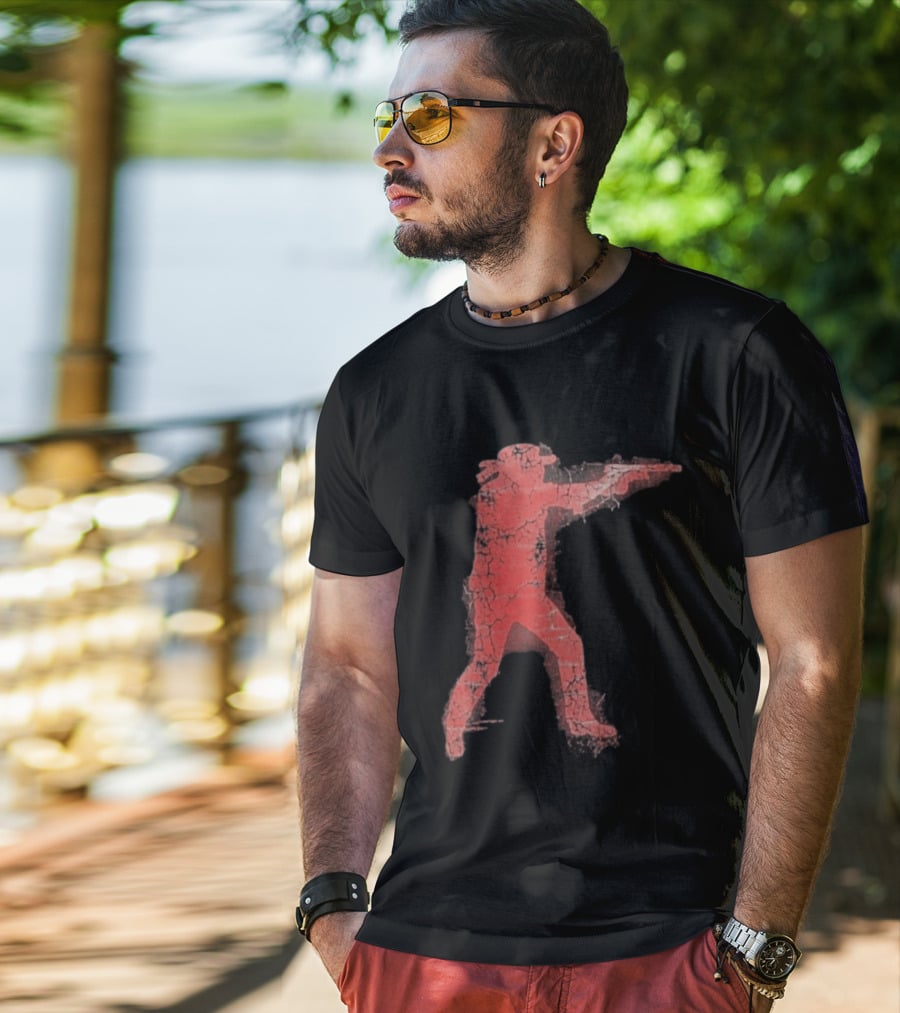 Jordan Salinas Idaho Twin Falls Hero Red Cracked Shooter T-Shirt