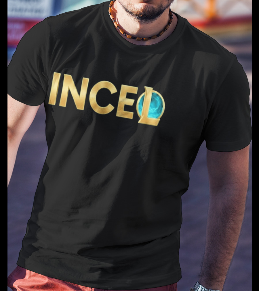 League Of Legends Incel Text With Blue Sphere Element T-Shirt