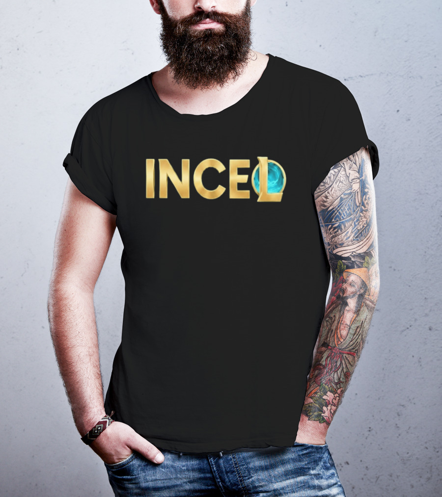 League Of Legends Incel Text With Blue Sphere Element T-Shirt