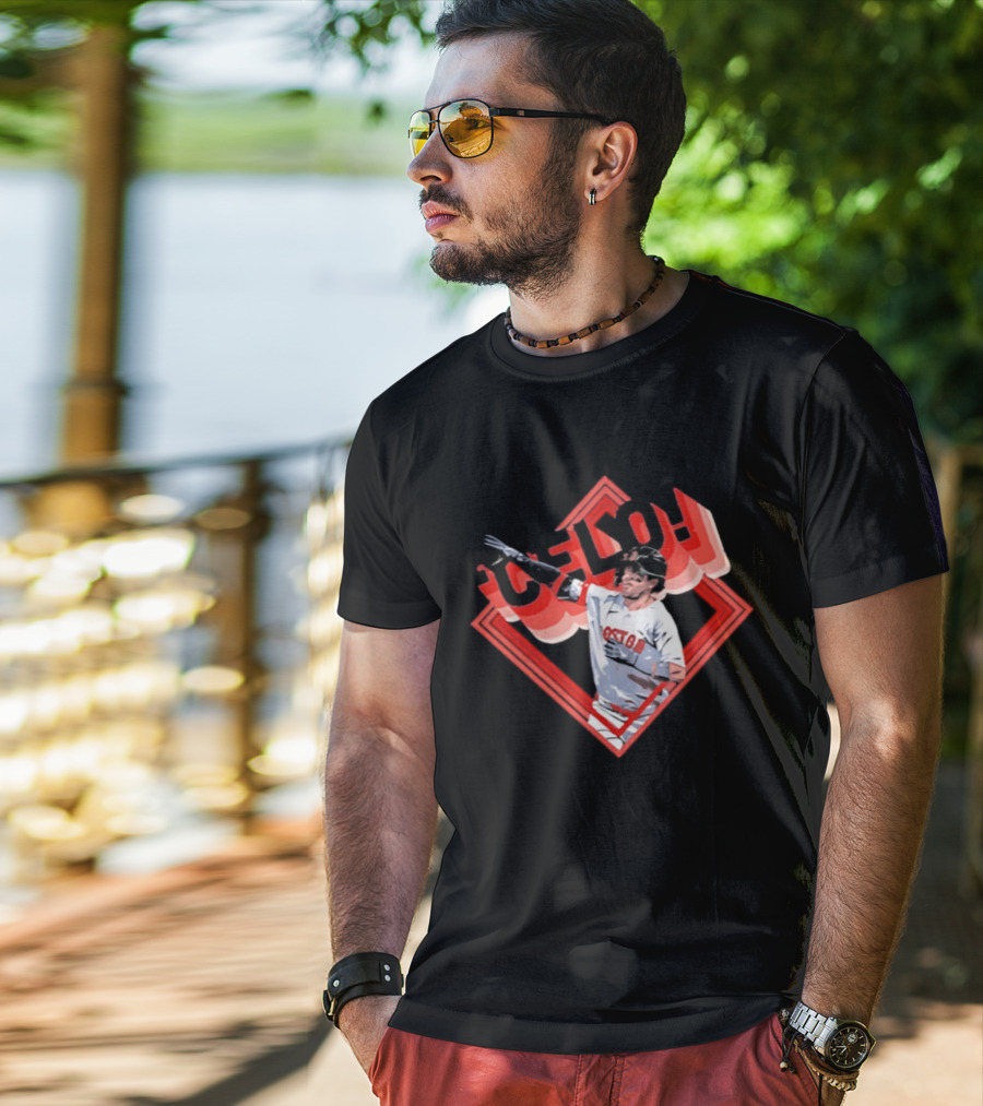Boston Red Sox Marcelo Mayer Baseball Star Pose T-Shirt