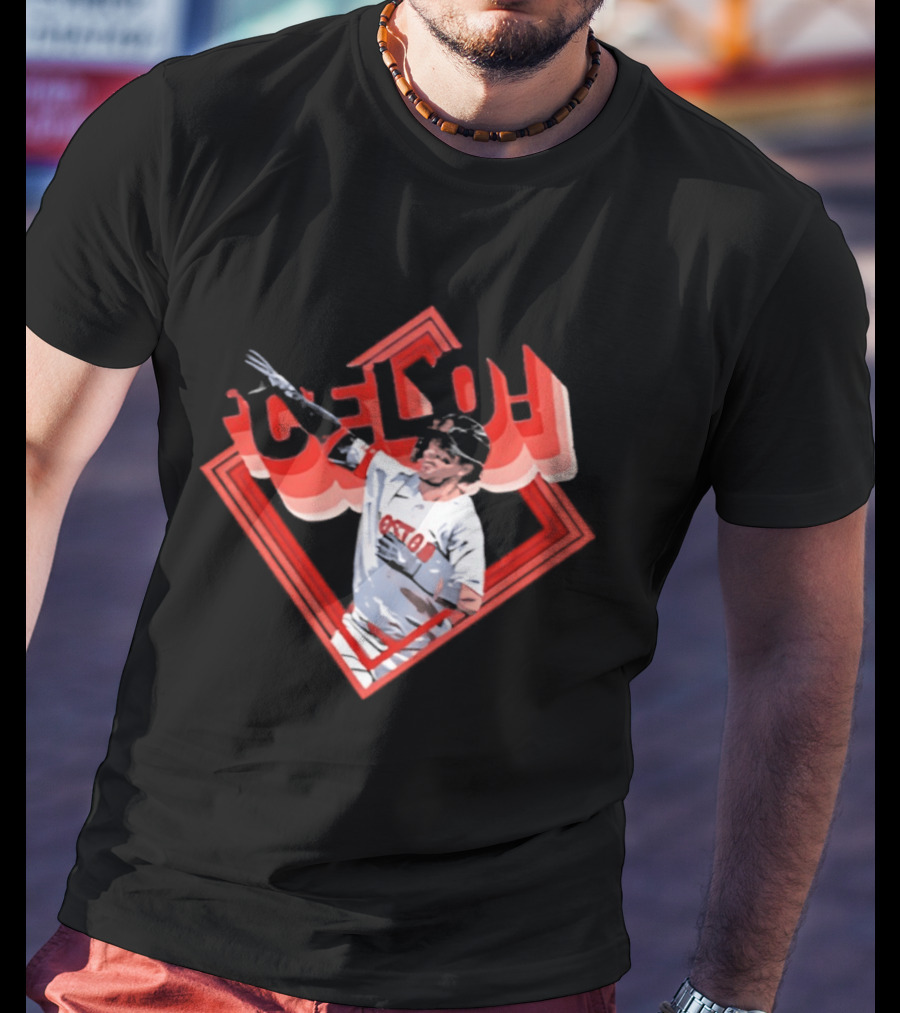 Boston Red Sox Marcelo Mayer Baseball Star Pose T-Shirt