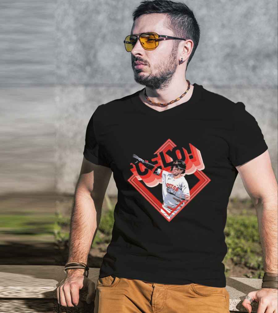 Boston Red Sox Marcelo Mayer Baseball Star Pose T-Shirt