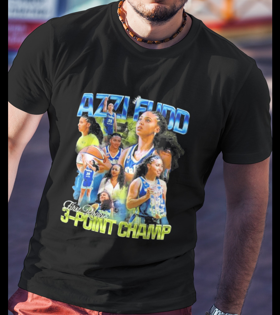 Azzi Fudd Dallas 35 First Rookie 3 Point Champ T-Shirt