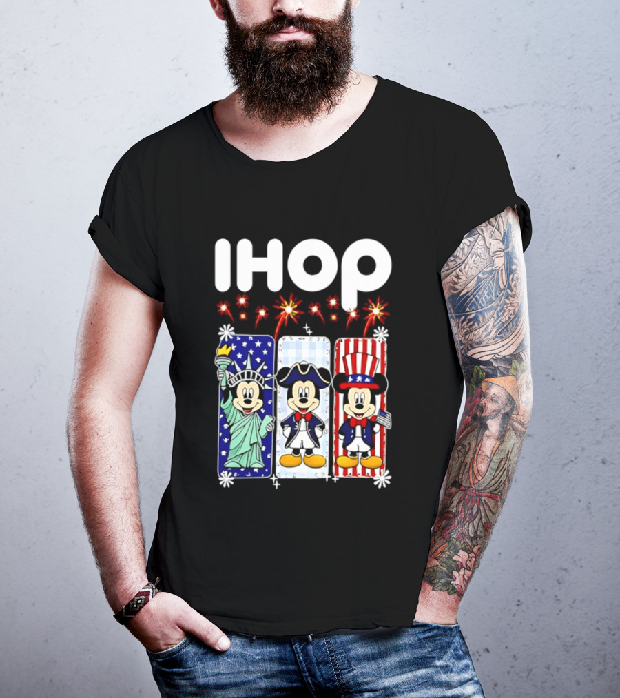 IHOP Mickey Mouse America 250th Anniversary Celebration T-Shirt