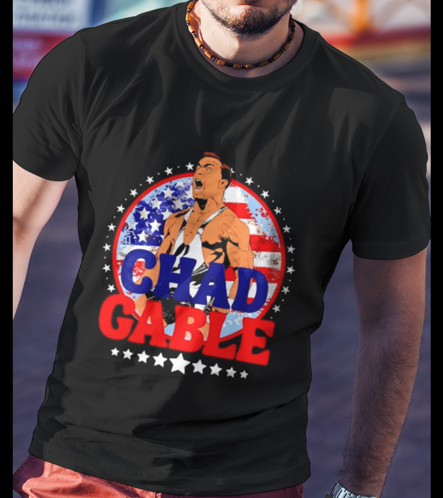 Chad Gable WWE Wrestling American Flag T-Shirt