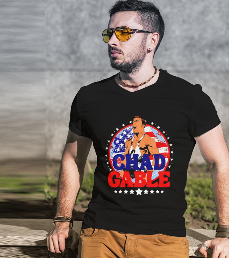 Chad Gable WWE Wrestling American Flag T-Shirt