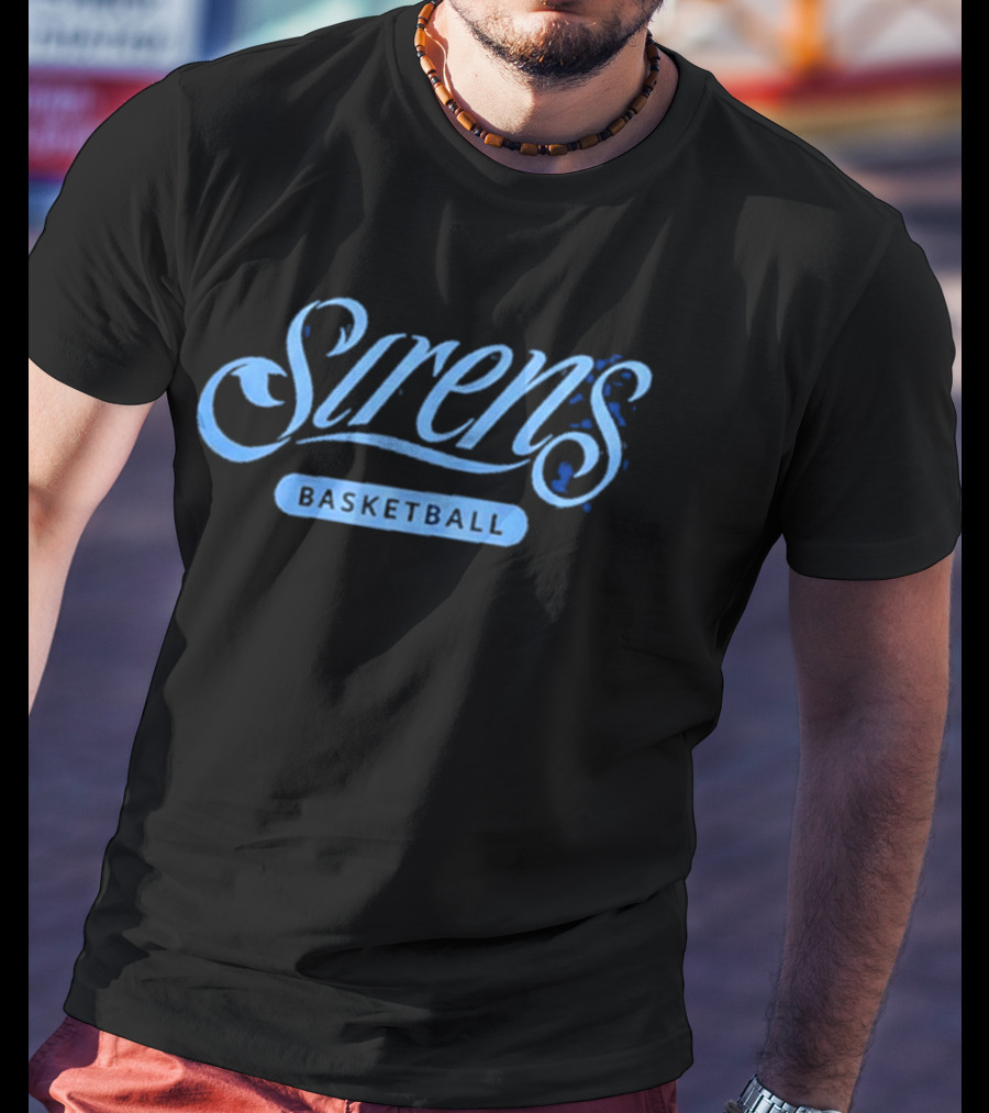Cleveland Sirens WNBA Wild Collective Basketball Siren Blue Multi T-Shirt