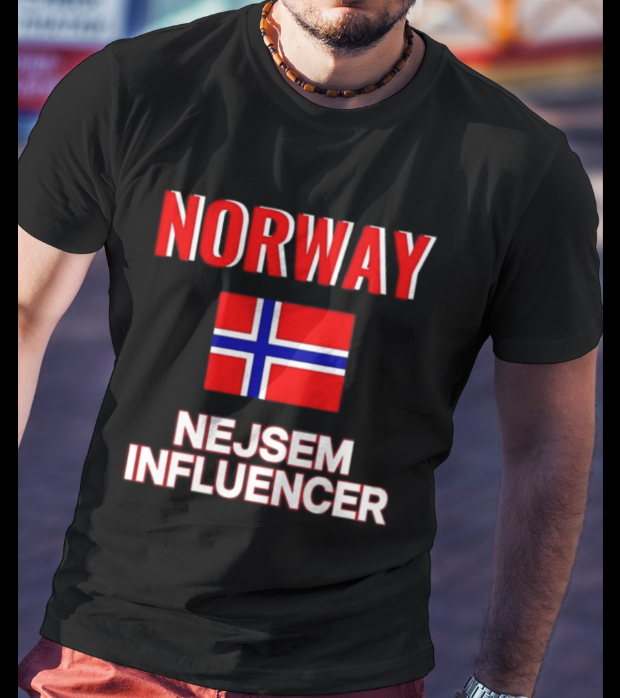 Norway Flag Nejsem Influencer T-Shirt