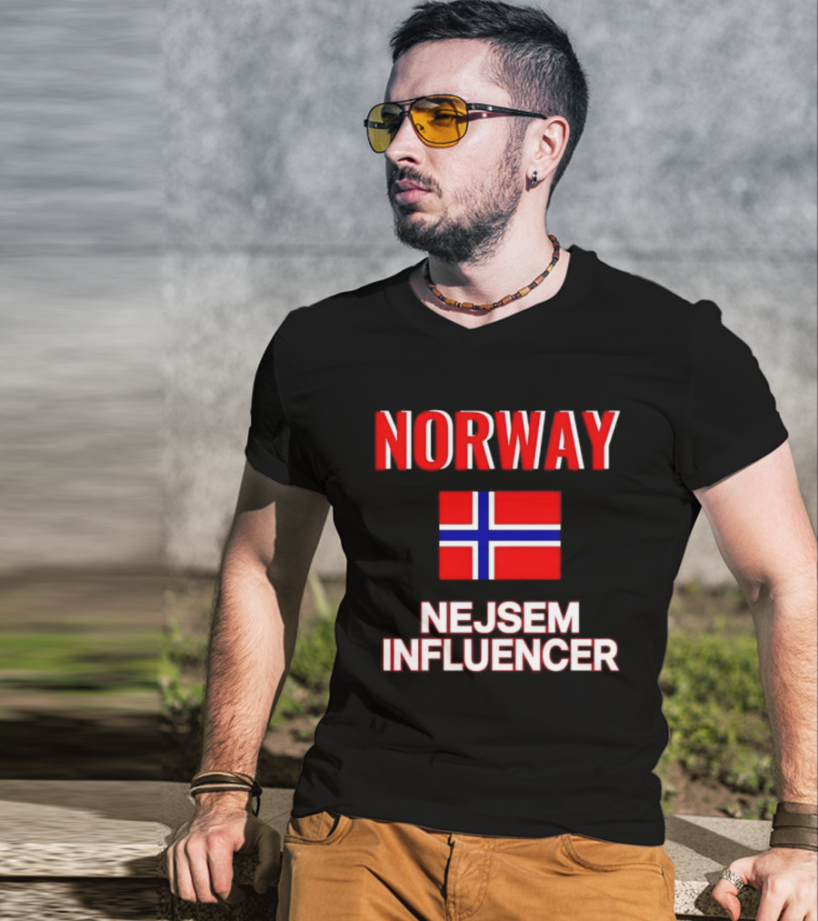 Norway Flag Nejsem Influencer T-Shirt