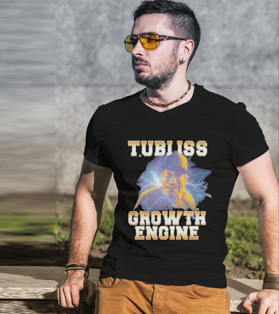 Tubi Iss Growth Engine Electric Blue Lightning T-Shirt