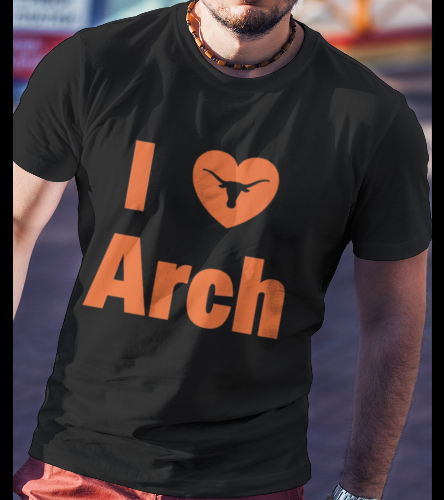 I Heart Arch Longhorns Football Fan T-Shirt