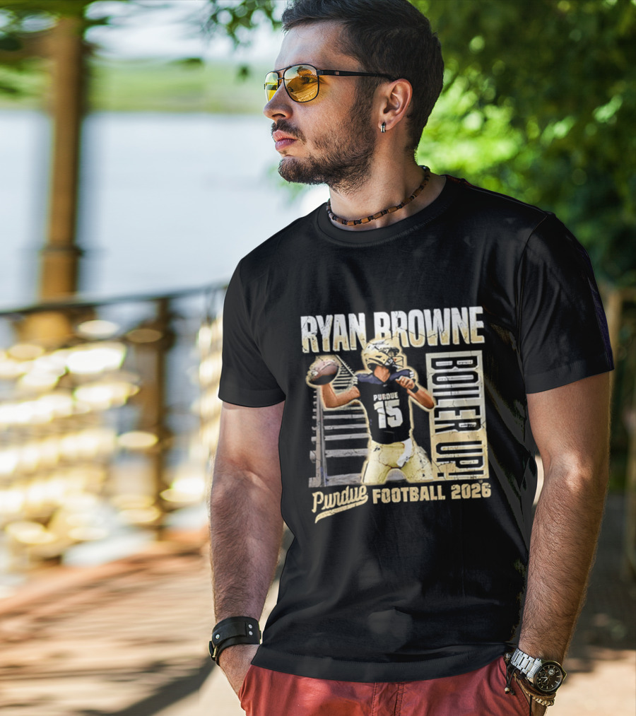 Ryan Browne Purdue Football Boiler Up 2026 T-Shirt
