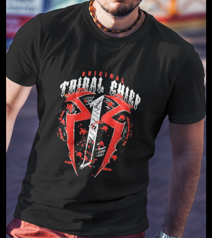 WWE Roman Reigns Original Tribal Chief Red T-Shirt