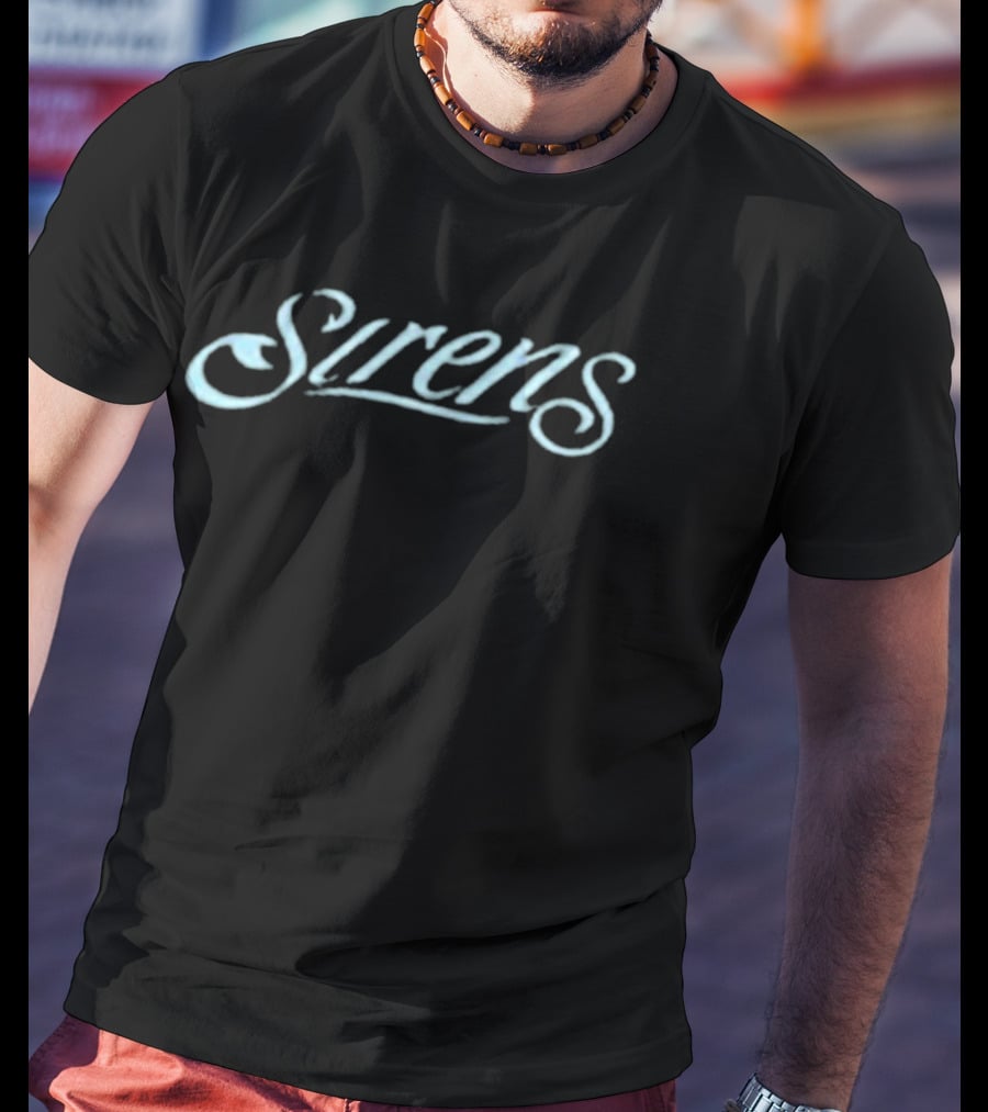 Sirens Basketball Team Script Font T-Shirt