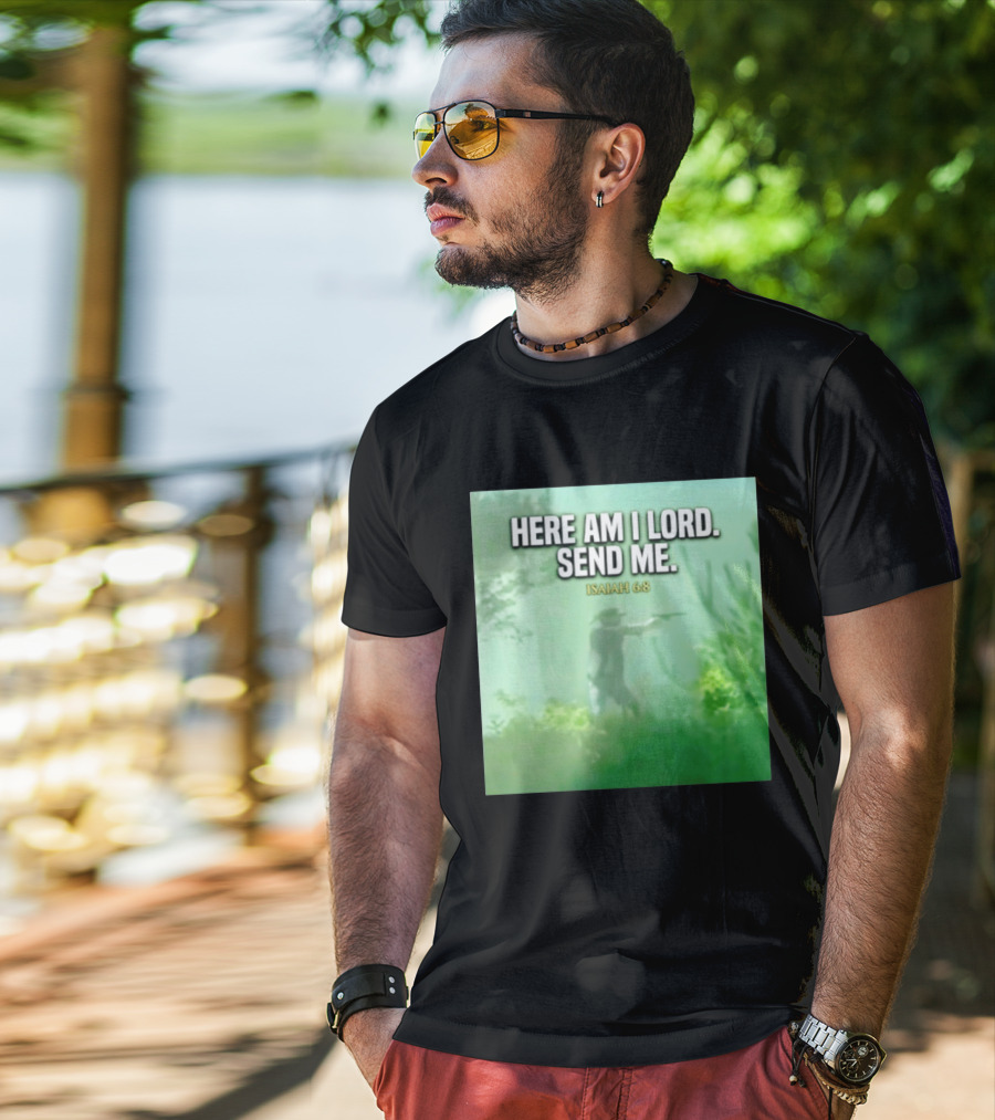 Here Am I Lord Send Me Isaiah 6:8 Vintage Hunter T-Shirt