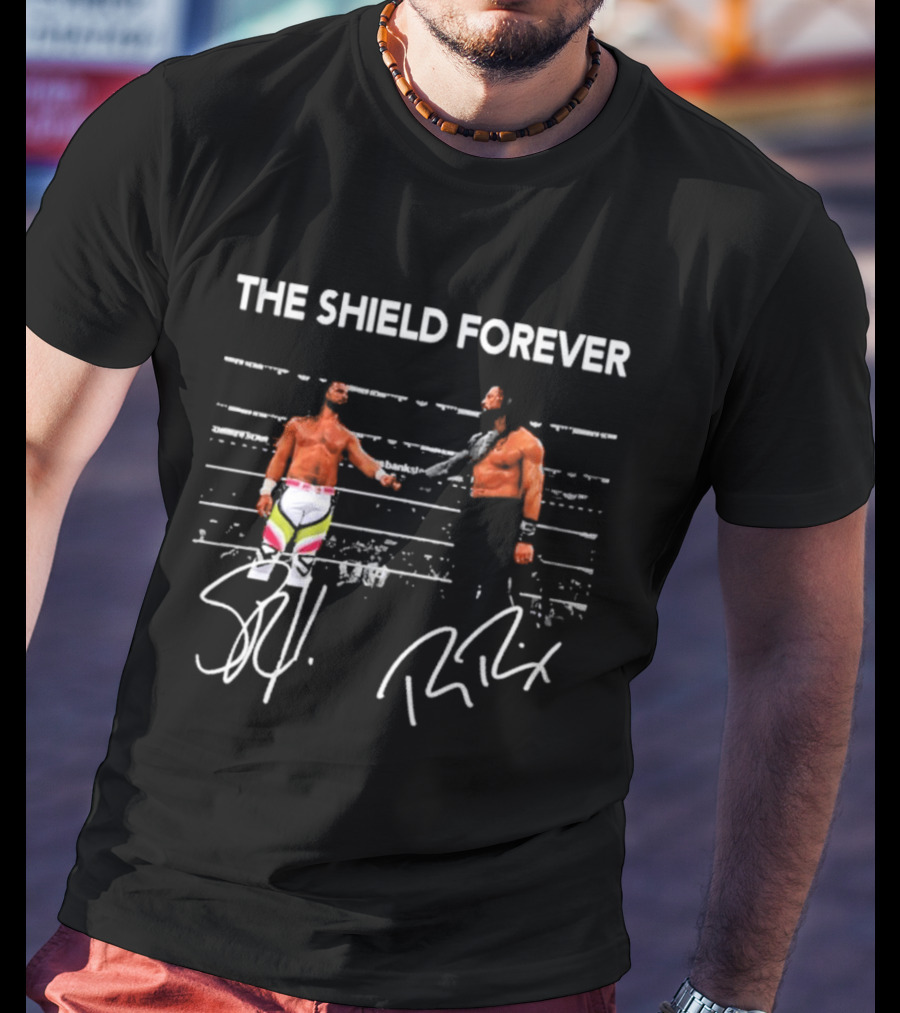 The Shield Forever Roman Reigns Seth Rollins Iconic Wrestling Partnership T-Shirt