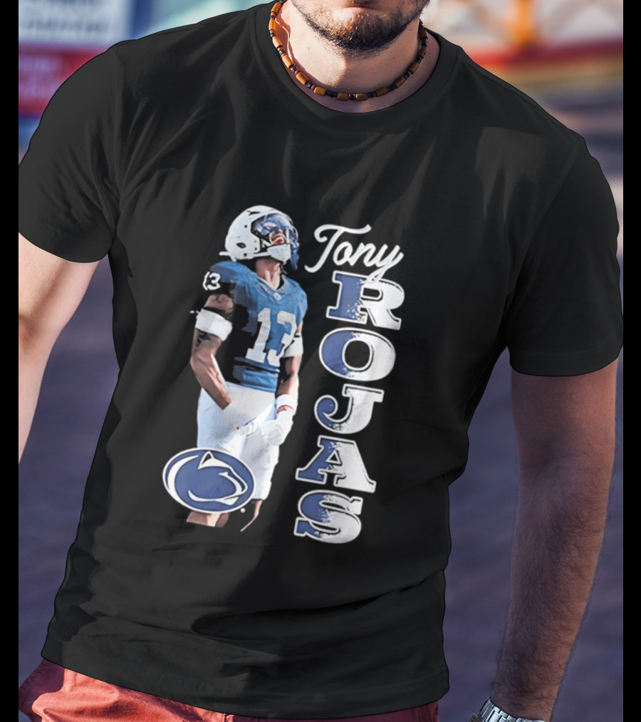 Tony Rojas Nittany Lions Football 13 2026 Big Ten Media Days T-Shirt