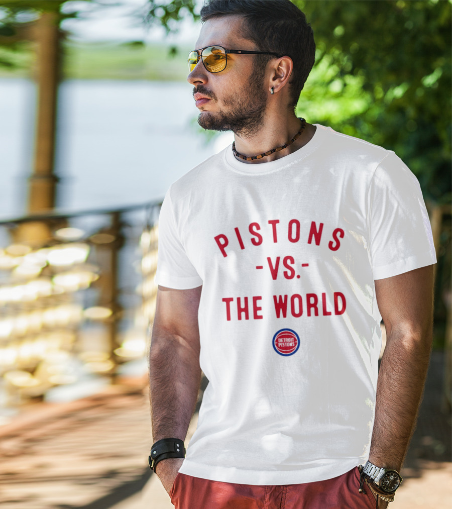 Detroit Pistons Vs The World NBA 2026 Nowbes T-Shirt