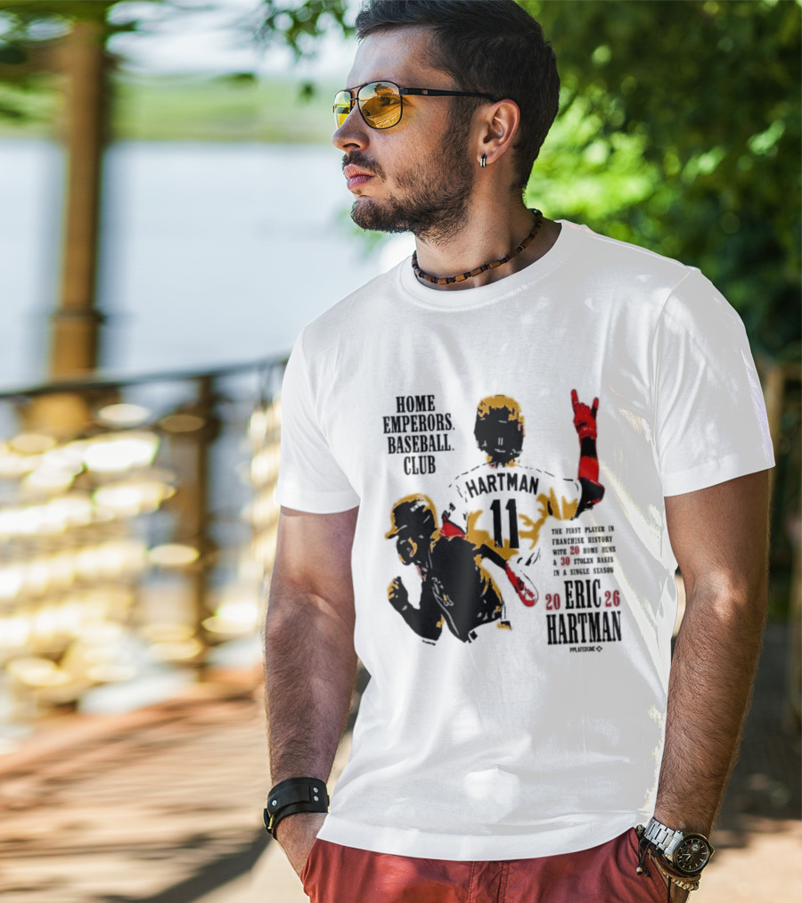 Eric Hartman Rome Emperors Baseball Club 2030 Season T-Shirt