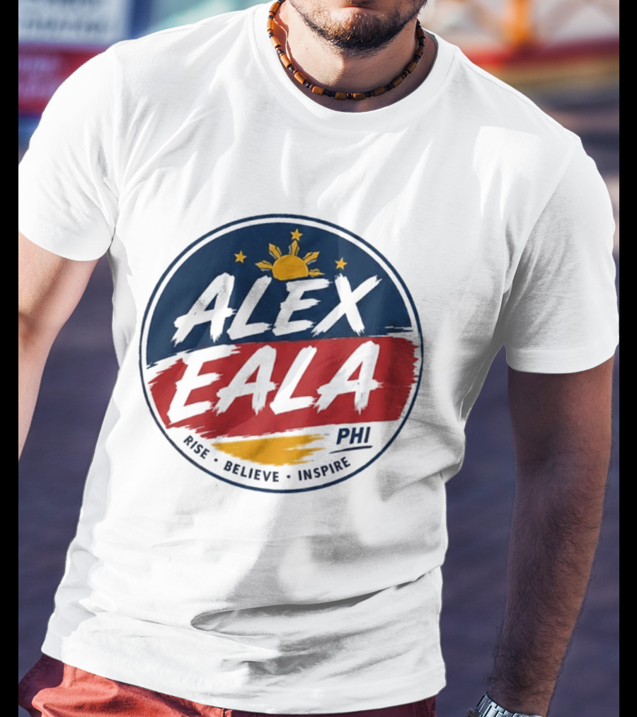 Alex Eala Rise Believe Inspire Philippine Flag Sun Stars T-Shirt