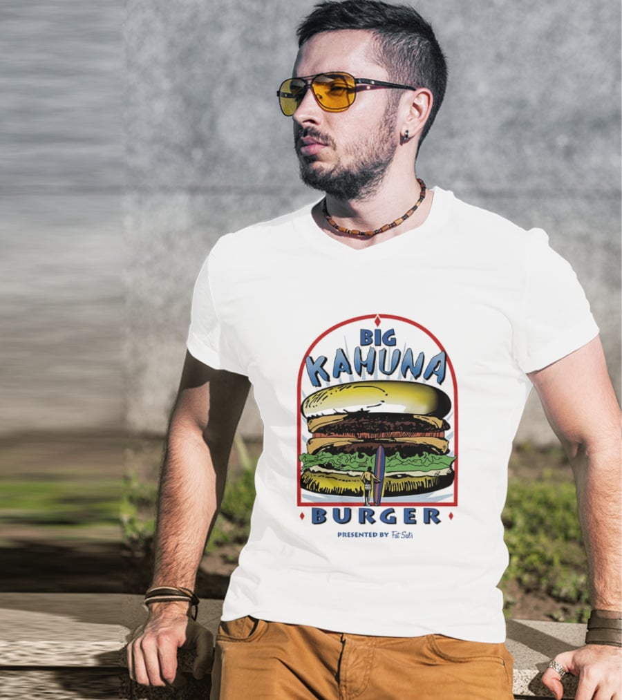 Big Kahuna Burger Fat Sal's Surfing Sandwich Arch T-Shirt