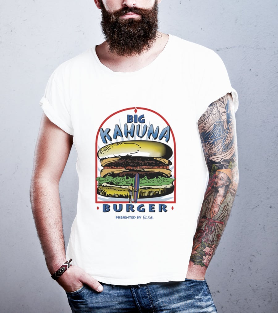 Big Kahuna Burger Fat Sal's Surfing Sandwich Arch T-Shirt