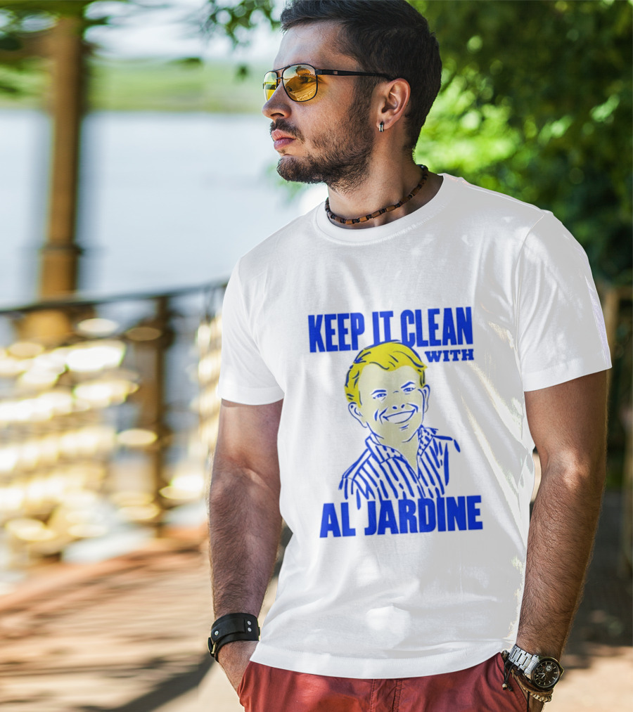 Keep It Clean With Al Jardine Blue Yellow T-Shirt