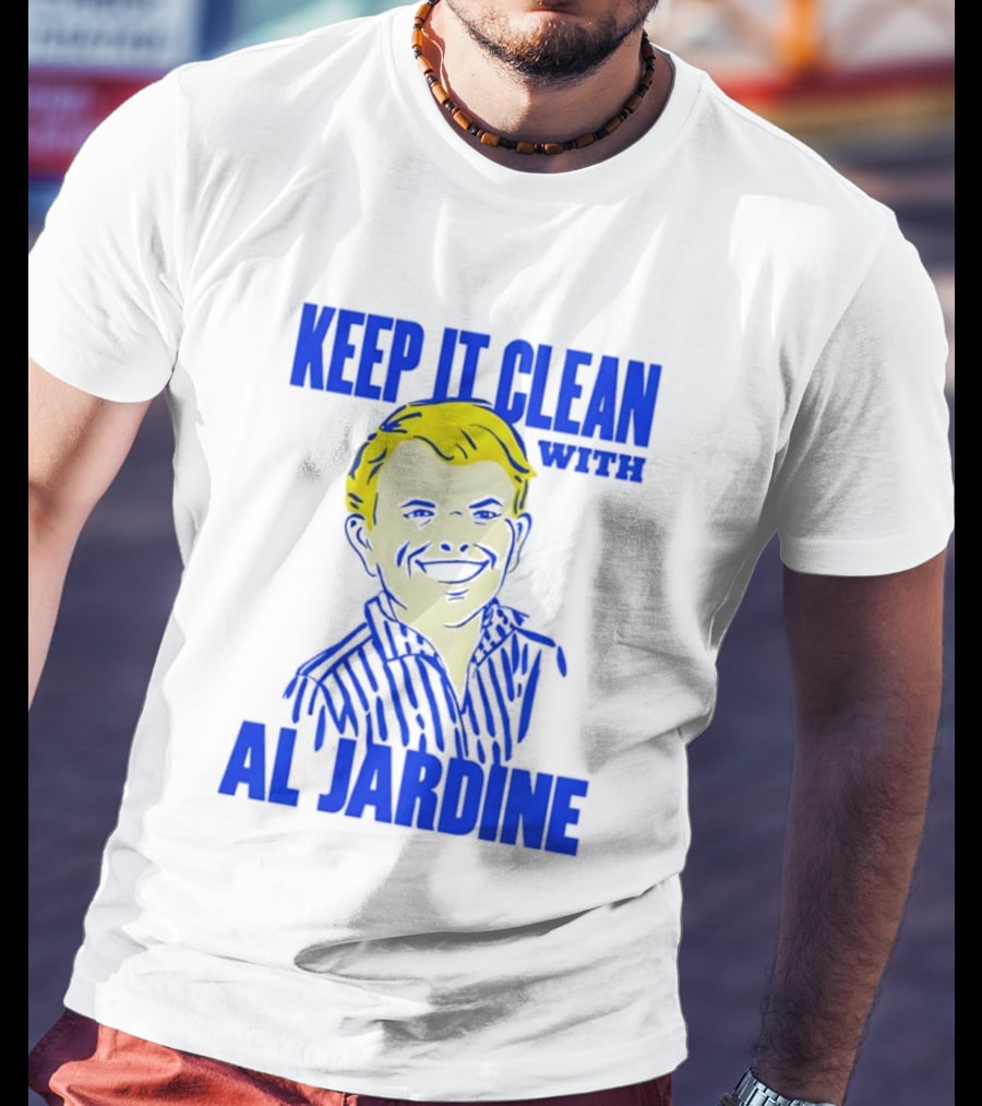 Keep It Clean With Al Jardine Blue Yellow T-Shirt