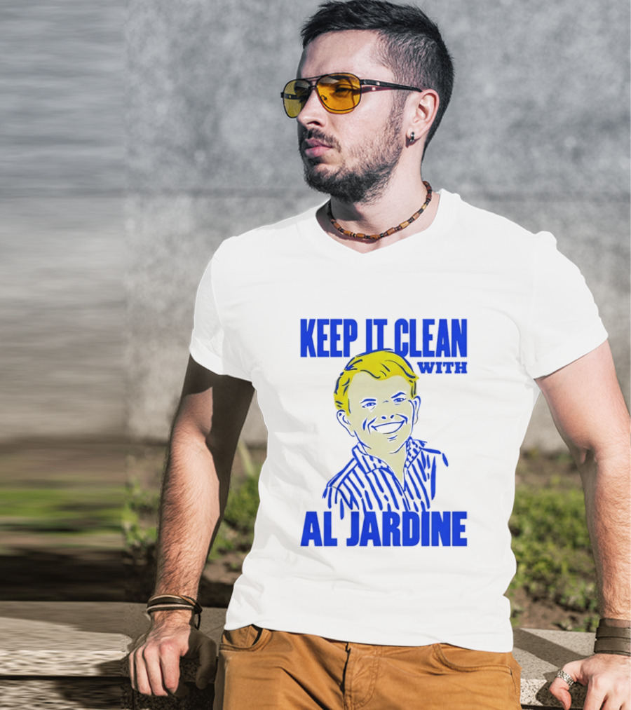 Keep It Clean With Al Jardine Blue Yellow T-Shirt