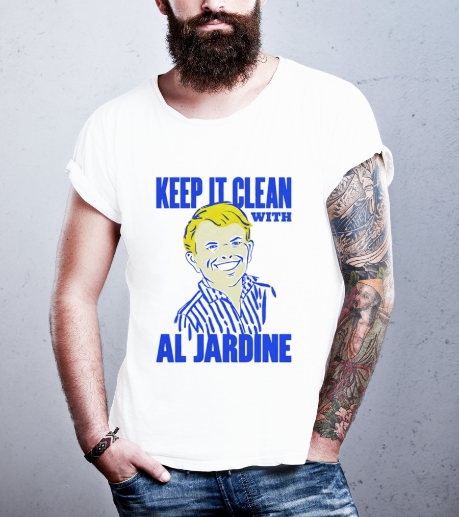 Keep It Clean With Al Jardine Blue Yellow T-Shirt