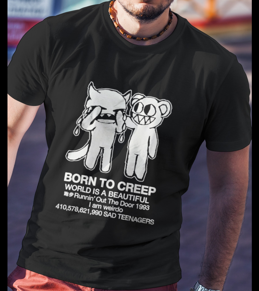 Born To Creep Sad Teenagers I Am Weirdo Runnin' Out The Door 1993 T-Shirt