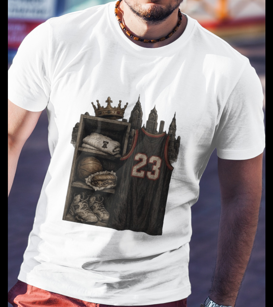 Lebron James King 23 Basketball Jersey Crown City Sports Locker T-Shirt
