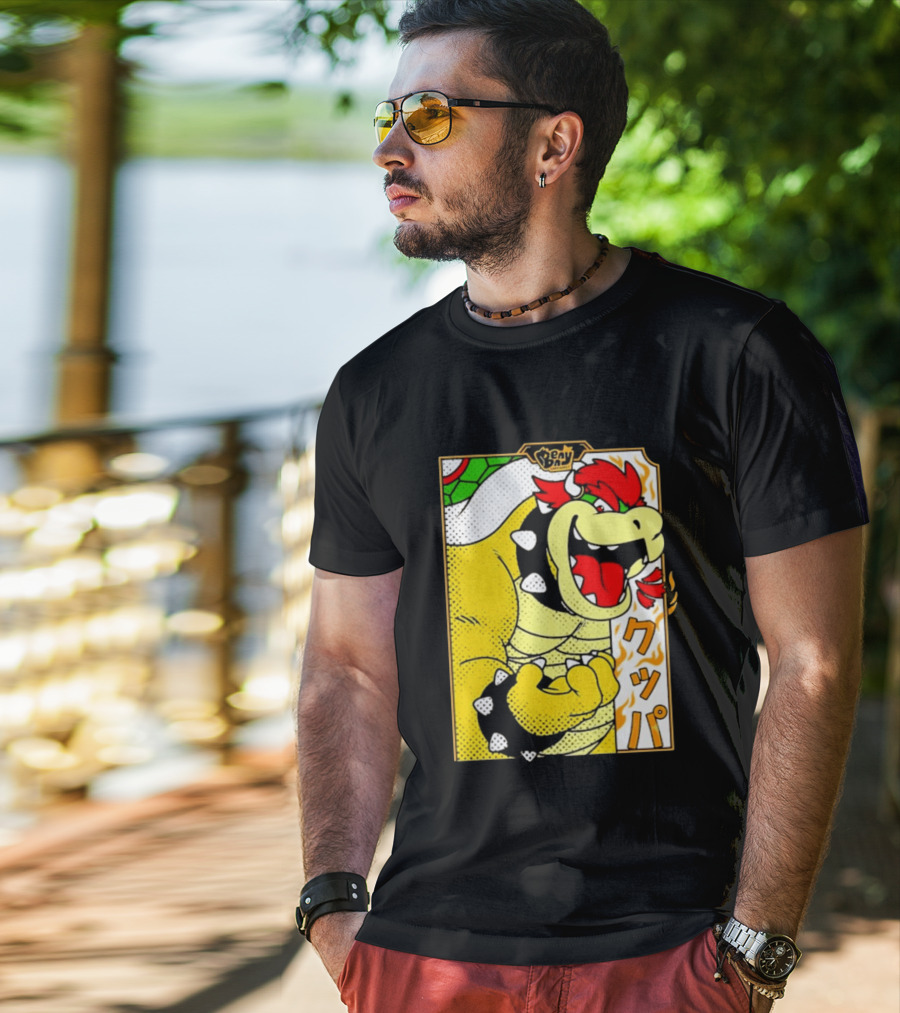 Bowser Japanese Pop Art Comic Style T-Shirt