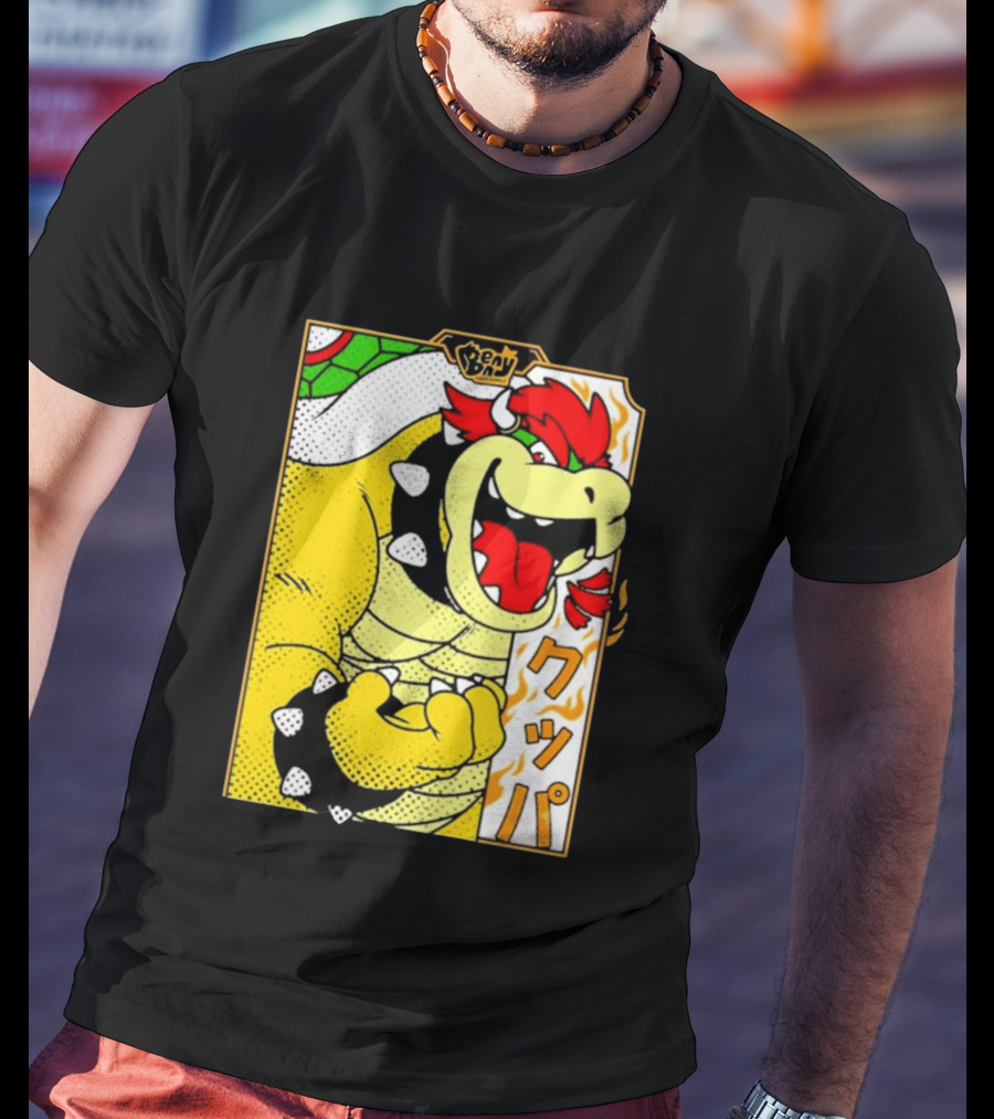 Bowser Japanese Pop Art Comic Style T-Shirt