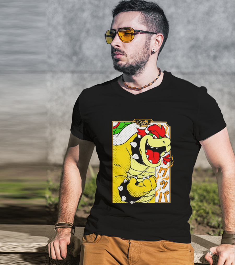 Bowser Japanese Pop Art Comic Style T-Shirt