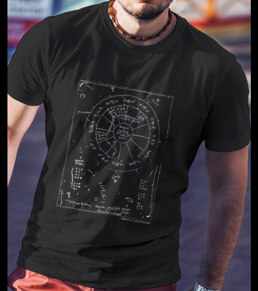 BTS Namjoon RM Rick Owens Runway SL Brad Foxborough Zodiac Wheel Chart T-Shirt