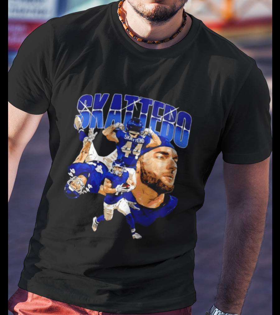 New York Giants Cameron Skattebo 44 Football Player Action Collage T-Shirt