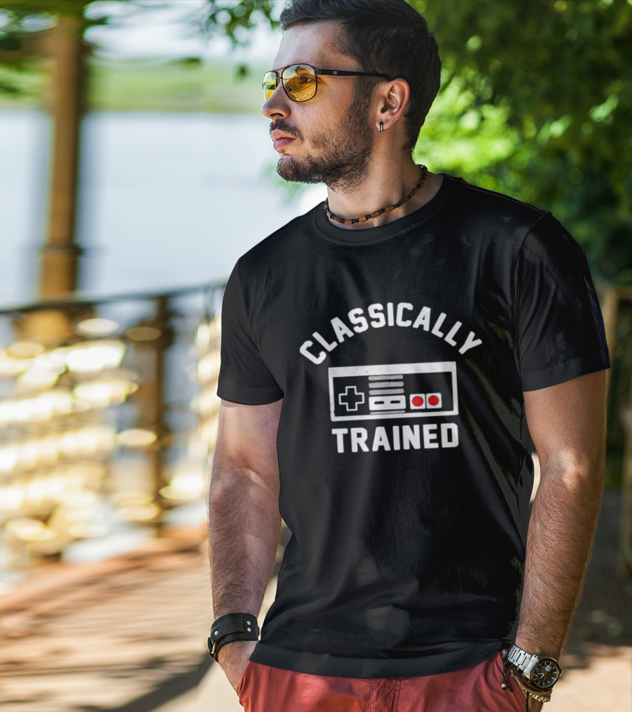 Classically Trained Retro Gaming Controller T-Shirt