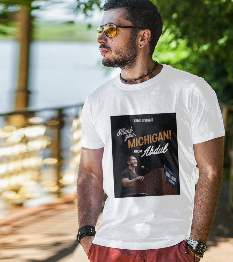 Thank You Michigan Abdul For US Senate T-Shirt
