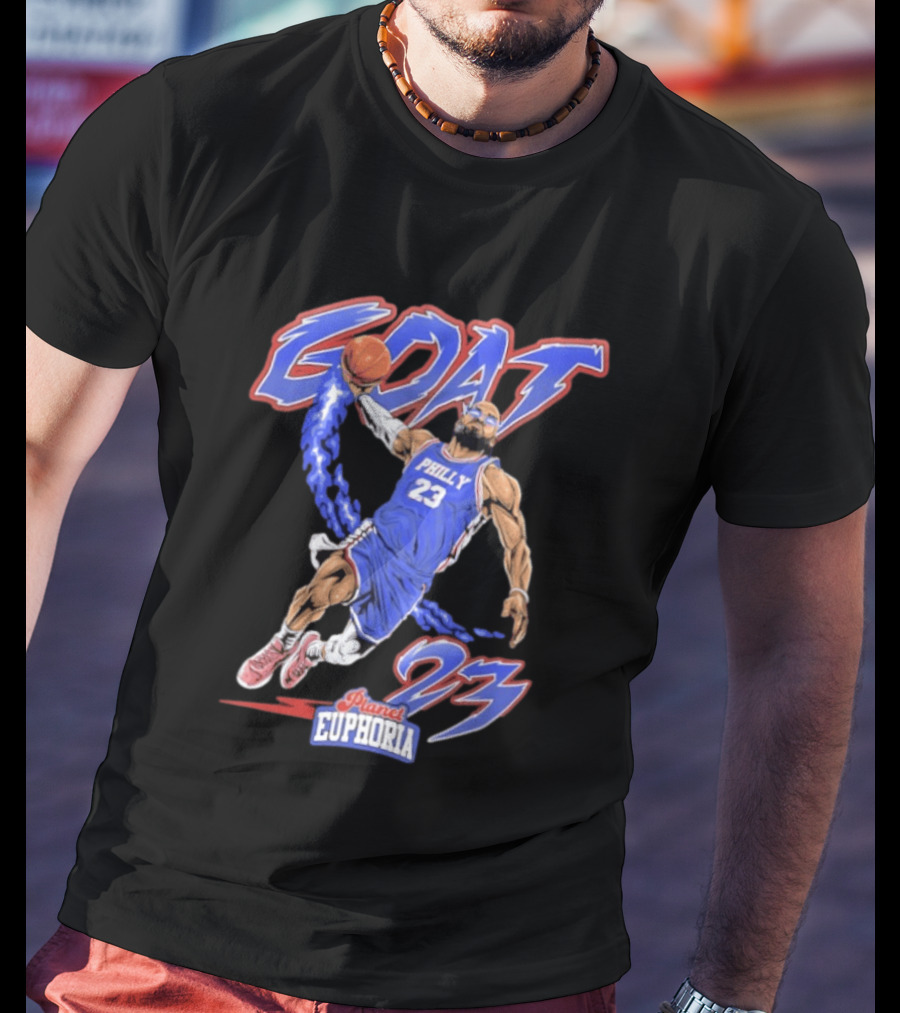 GOAT LeBron 23 Philly NBA Planet Euphoria Comic 2026 T-Shirt
