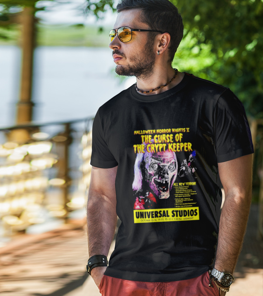 Halloween Horror Nights V The Curse Of The Crypt Keeper Universal Studios 40 Nights Of Terror Universal Studios Midnight T-Shirt