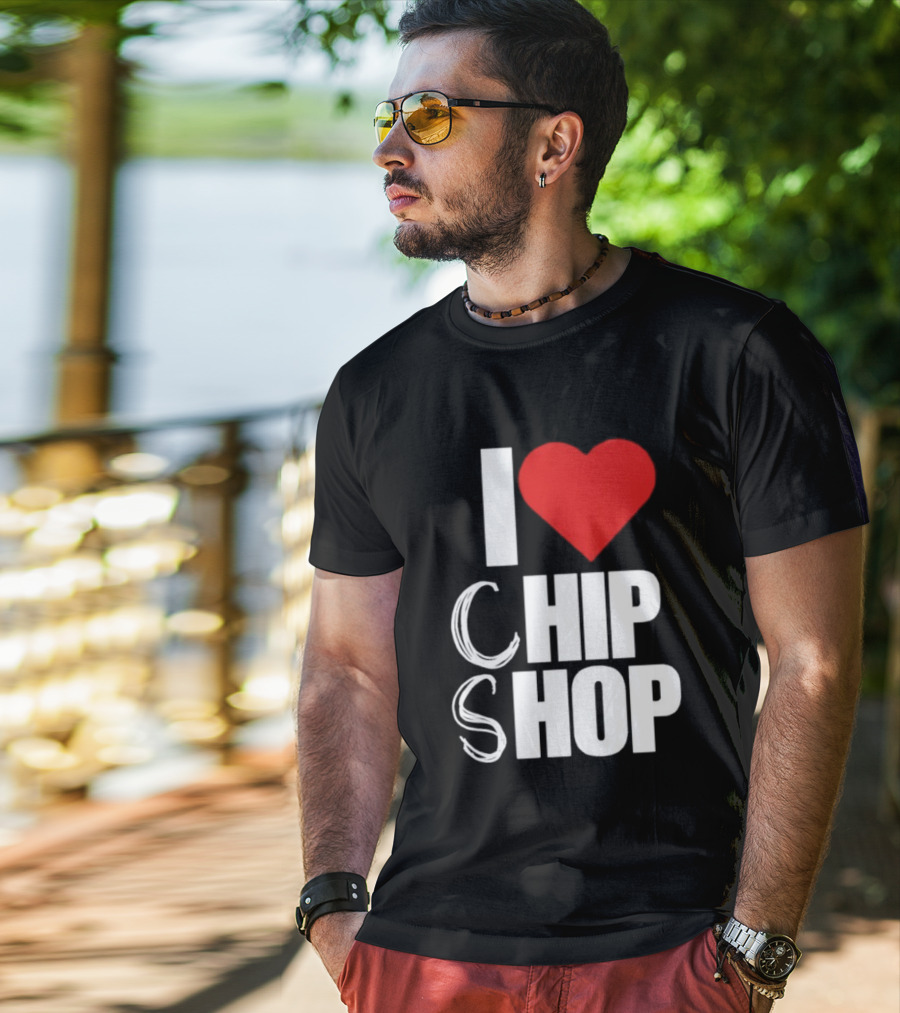 I Love Heart Chip Shop T-Shirt